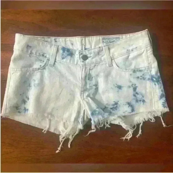 Siwy- " Camilla" Tie Dye Denim Cut-Off Shorts-Superstition Wash Size 27 NWT! - Picture 1 of 8